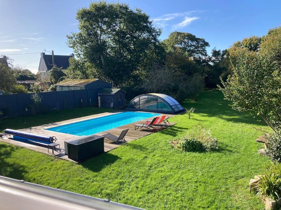 Le Gite Marie-Galante : Belle Maison D'Hotes Avec Acces Piscine En Ete Lanmeur Bagian luar foto